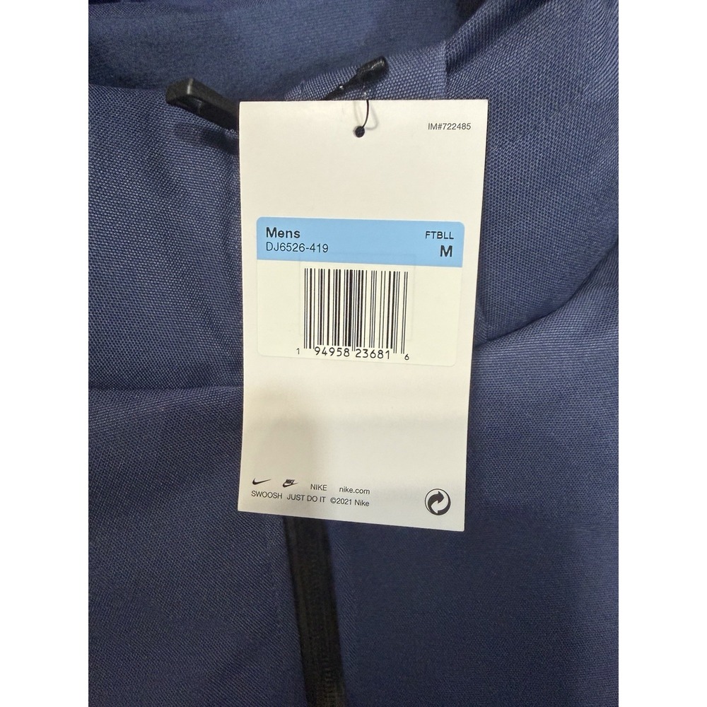 Nike 550 Down Hooded Sideline Navy Blue Football Parka Jacket NFL Team Issue M - Picture 9 of 13